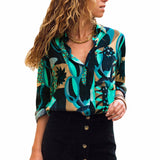Women Chiffon Blouses Long Sleeve