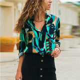 Women Chiffon Blouses Long Sleeve