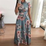 Boho Floral Print Summer Dress