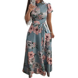 Boho Floral Print Summer Dress