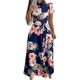 Boho Floral Print Summer Dress